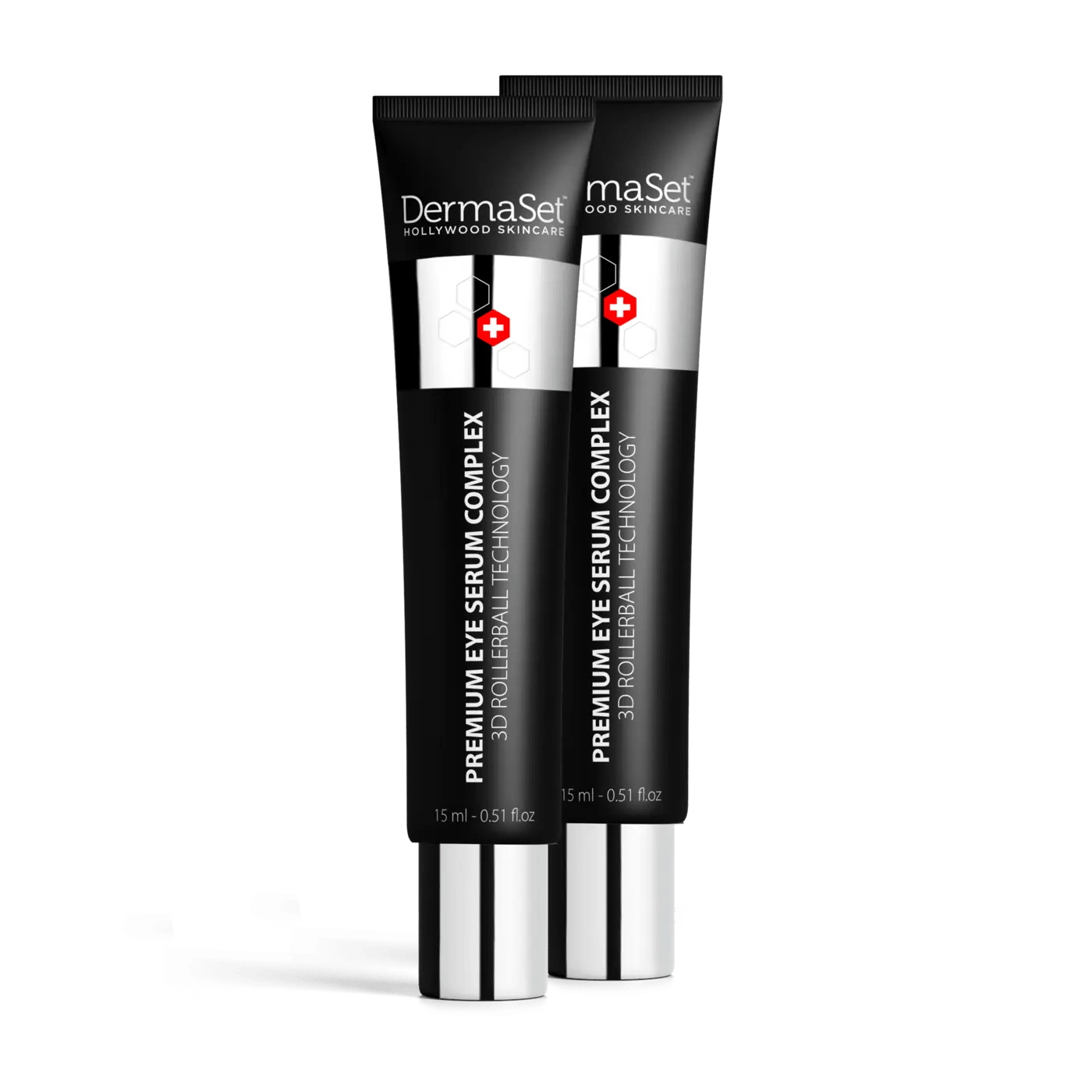 DermaSet 3D Rollerball Eye Serum For Dark Circles & Aging Spots Double Pack